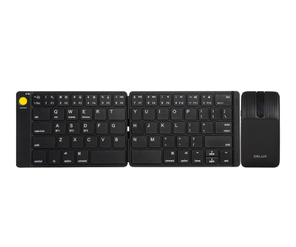 Zestaw (Mysz + Klawiatura) Delux Składany zestaw bezprzewodowy KF10 KF10+MF10PRO